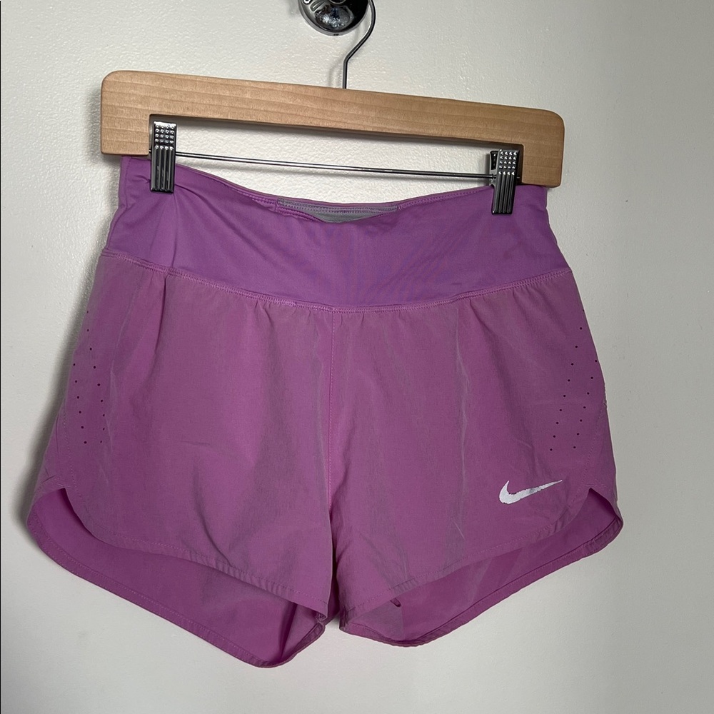 Purple Nike running shorts